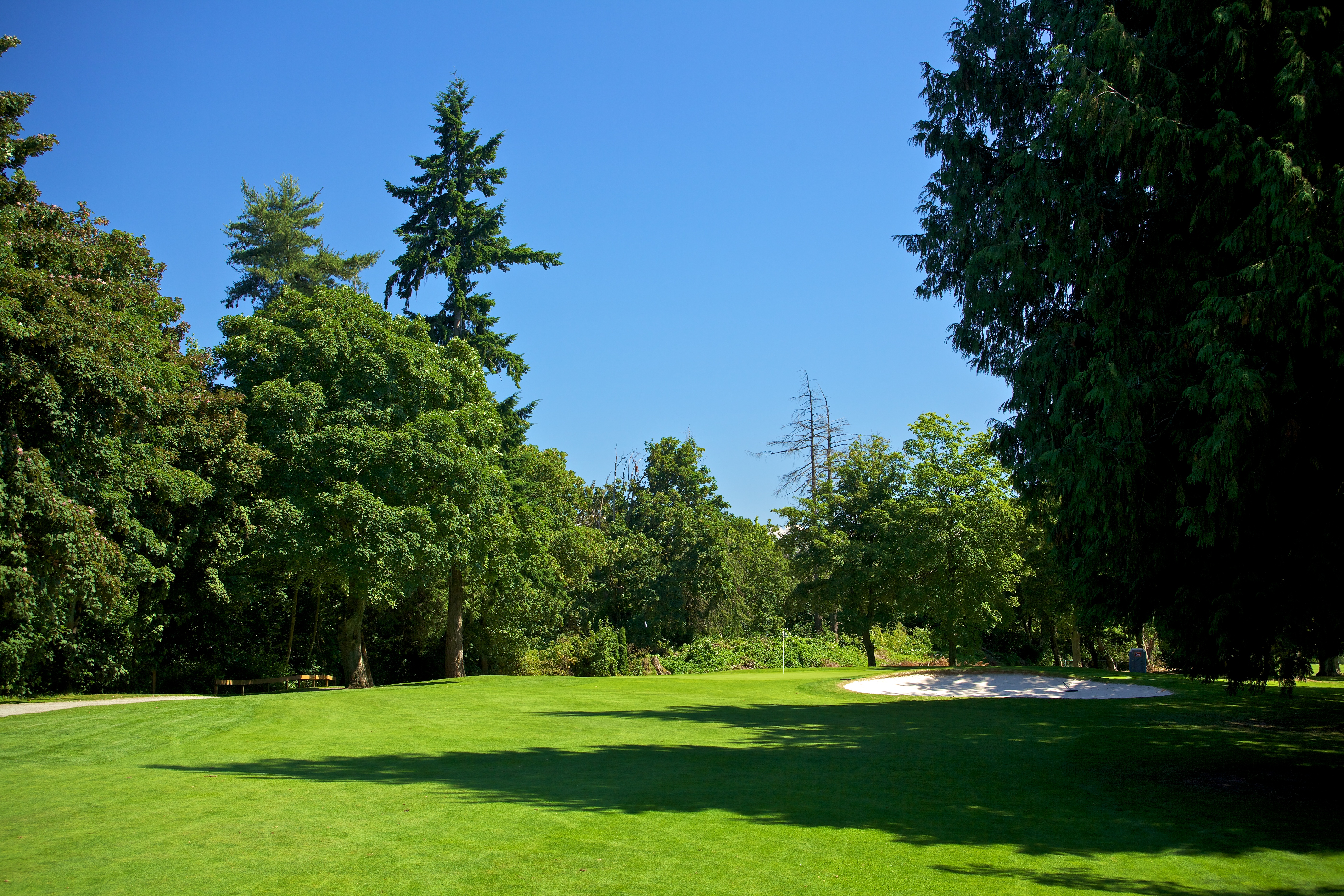 Hole 5 on golf course
