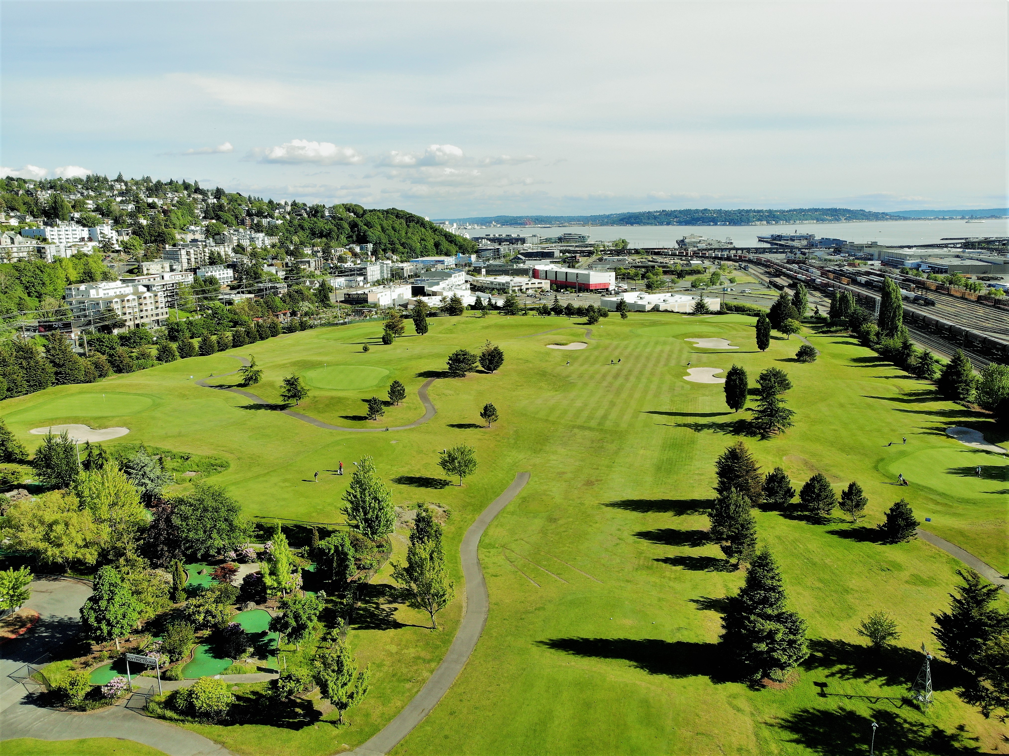 Flyover Photo of golf course